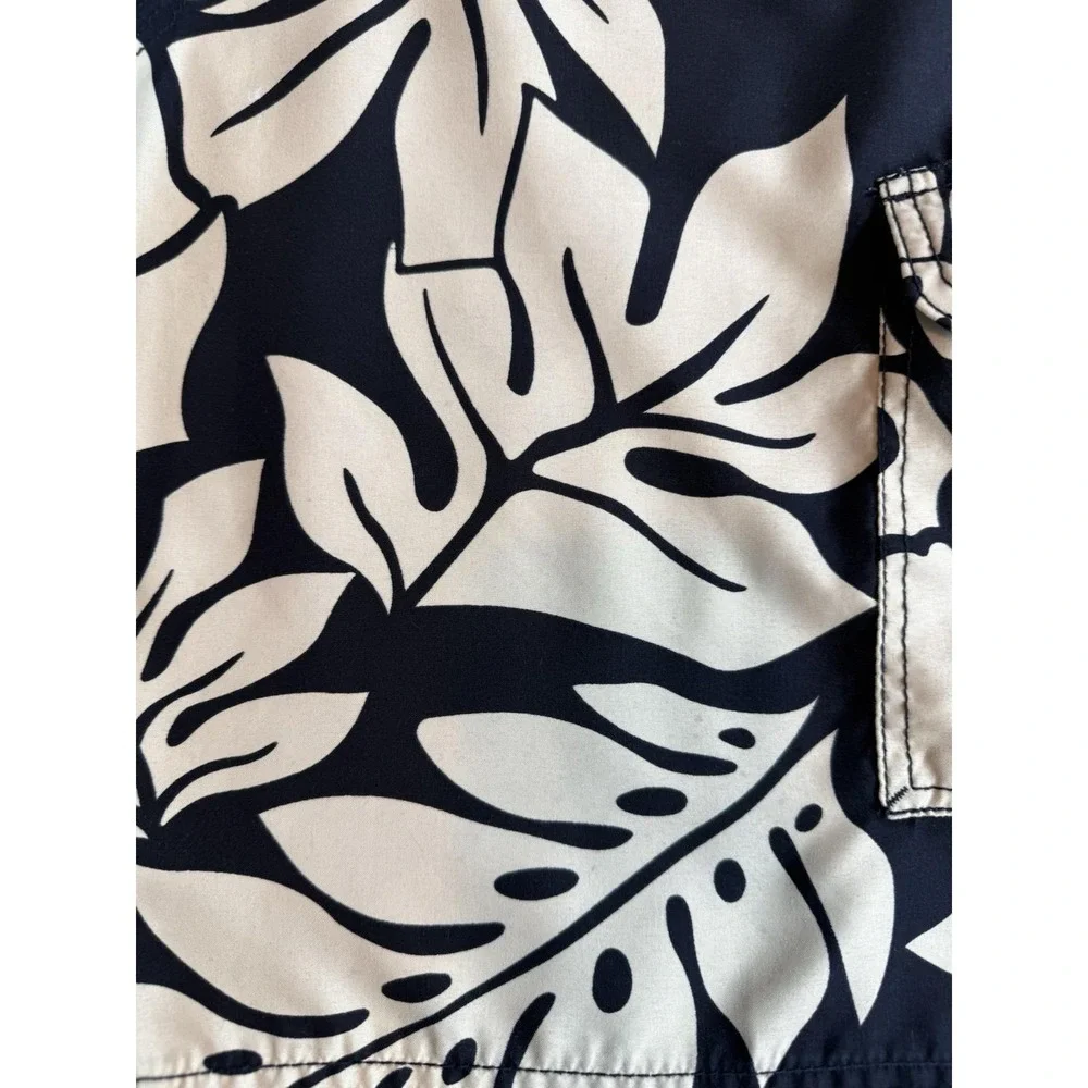 Hawaiian Performance Surfwear Cargo Swim Trunks Floral Board Shorts Mens Size 32